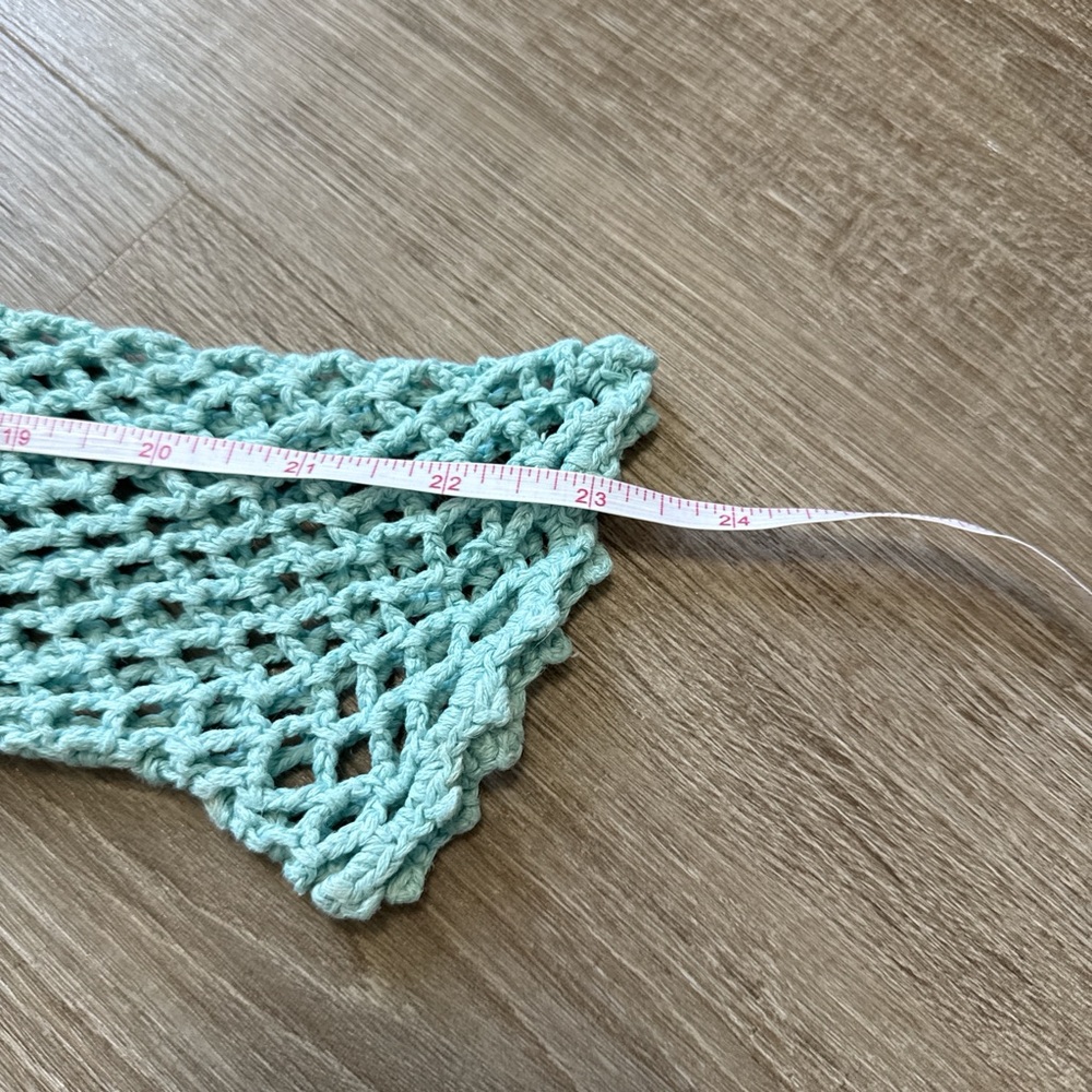 Modern Soul Linen Cotton Blend Crochet Light Blue Button Front Cardigan Size XS - Picture 10 of 11